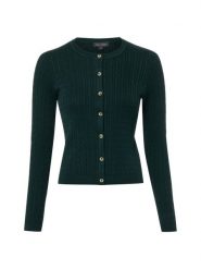 Franco Callegari Kardigan Kobiety Bawełna zielony, XL. Zielone kardigany damskie Franco Callegari, xl, bez wzorów, z bawełny, eleganckie, bez kołnierzyka. Za 299.95 zł.