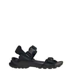 Sandały Terrex Hydroterra. Czarne sandały damskie Adidas, bez wzorów, z materiału, bez obcasa, bez zapięcia. Za 275.99 zł.