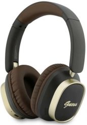 Słuchawki Guess Nauszne Bluetooth ENC Rectangle Metal Script brązowy. Brązowe słuchawki bezprzewodowe Guess. Za 164.98 zł.
