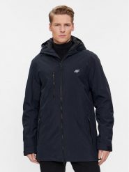 4F Parka 4FAW23TTJAM302 Czarny Regular Fit. Czarne parki męskie 4F, m, bez wzorów, z syntetyku, bez kołnierzyka, bez kaptura. Za 419.99 zł.