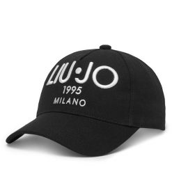 Czapka z daszkiem Liu Jo. Czarne czapki damskie Liu Jo, bez wzorów. Za 169.99 zł.
