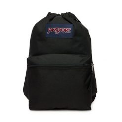 Plecak JanSport. Czarne plecaki męskie Jansport, bez wzorów, sportowe. Za 59.99 zł.