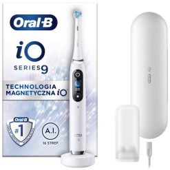 Szczoteczka magnetyczna Oral-B iO 9 biały. Białe szczoteczki soniczne Oral-B. W wyprzedaży za 749.00 zł.