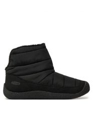 Keen Botki Howser Fold Down 1029460 Czarny. Czarne botki damskie Keen, bez wzorów, z materiału, bez obcasa, na płaskiej podeszwie, bez zapięcia. Za 309.99 zł.