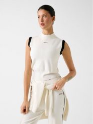 Guess Sweter 181078 Beżowy Classic Fit. Brązowe swetry nierozpinane damskie Guess, s, z aplikacjami, bez kołnierzyka, bez ramiączek. Za 294.99 zł.