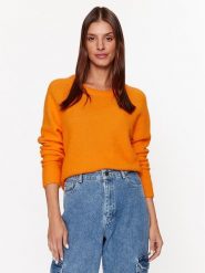 Samsøe Samsøe Sweter F00022152 Pomarańczowy Regular Fit. Brązowe swetry nierozpinane damskie Samsøe & Samsøe, l, bez wzorów, z syntetyku, bez kołnierzyka, bez ramiączek. W wyprzedaży za 559.99 zł.