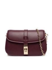 Tommy Hilfiger Torebka Th Heritage Chain Crossover AW0AW19319 Bordowy. Czerwone torebki do ręki damskie Tommy Hilfiger, bez wzorów, ze skóry, bez dodatków. Za 529.99 zł.