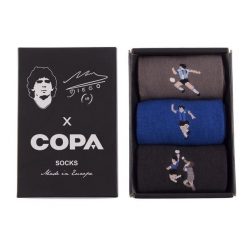 Zestaw skarpetek - Dorosły - Argentyna Maradona x COPA - Czarny. Czarne skarpety męskie COPA FOOTBALL, bez wzorów, z bawełny. Za 126.96 zł.