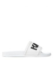 KARL LAGERFELD Klapki KL70004 Biały. Białe klapki męskie KARL LAGERFELD, bez wzorów, z tworzywa sztucznego, bez zapięcia. Za 469.99 zł.