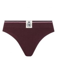 Tommy Hilfiger Stringi UW0UW06063 Bordowy. Czerwone majtki damskie Tommy Hilfiger, z bawełny. Za 99.99 zł.