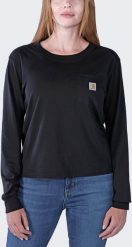 Koszulka z Długim Rękawem Carhartt Light Black. Czarne bluzki damskie X BIONIC, bez wzorów, bez kołnierzyka, bez ramiączek. Za 140.22 zł.