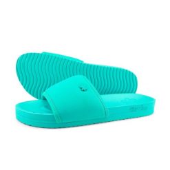 Klapki plażowe damskie Flip Flop Pool Neo Flower. Niebieskie klapki damskie Flip Flop, na lato, bez wzorów, bez obcasa, bez zapięcia. Za 100.05 zł.