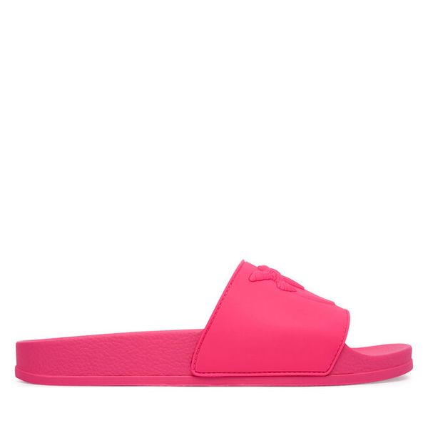 Klapki PINKO. Czerwone klapki damskie Pinko, bez wzorów, bez obcasa, bez zapięcia. Za 247.99 zł.