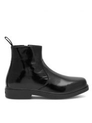 Badura Botki DYLAN-03 MI08 Czarny. Czarne botki męskie Badura, bez wzorów, ze skóry, bez obcasa, bez zapięcia. Za 299.99 zł.