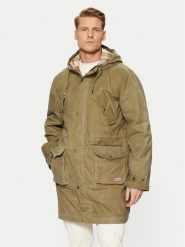 Hunter Parka Liam HARM0028242 Khaki Regular Fit. Brązowe parki męskie Hunter, m, bez wzorów, z bawełny, bez kołnierzyka, bez kaptura. Za 769.99 zł.