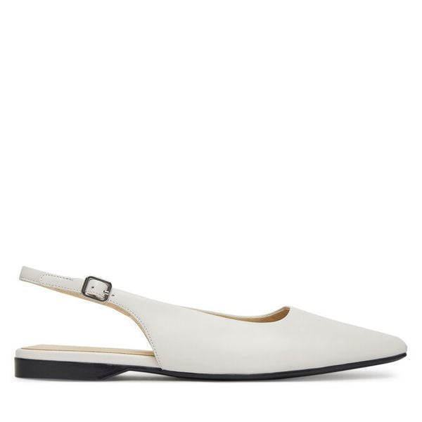 Sandały Vagabond Shoemakers. Białe sandały damskie Vagabond Shoemakers, bez wzorów, bez obcasa, na płaskiej podeszwie, bez zapięcia. Za 279.99 zł.