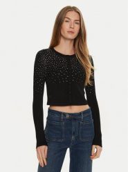 Marciano Guess Sweter 4BGR61 5439Z Czarny Regular Fit. Czarne swetry nierozpinane damskie Marciano Guess, xl, z aplikacjami, z wiskozy, bez kołnierzyka, bez ramiączek. Za 539.99 zł.