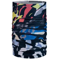 Chusta sportowa unisex Buff® Thermonet Enphi Multi ekstremalnie ciepła i lekka. Niebieskie szaliki męskie Buff, bez wzorów, z dzianiny. Za 99.99 zł.