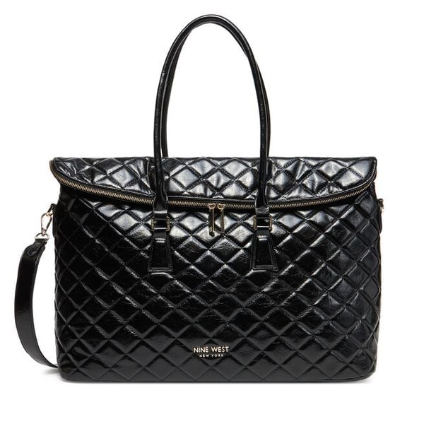 Torebka Nine West. Czarne shopperki damskie Nine West, bez wzorów, bez dodatków. Za 299.99 zł.