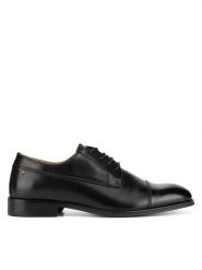 Gino Rossi Półbuty FABIO-05 124AM Czarny. Czarne buty wizytowe męskie Gino Rossi, bez wzorów, ze skóry, bez obcasa, bez zapięcia. Za 349.99 zł.