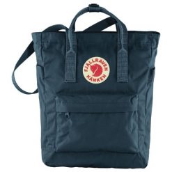 Torba naramienna Fjallraven Kanken Totepack - navy. Niebieskie torby na laptopa damskie Fjällräven, bez wzorów, z materiału. Za 411.39 zł.