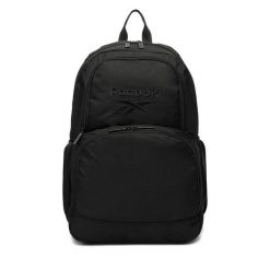 Plecak Reebok. Czarne plecaki męskie Reebok, bez wzorów, sportowe. Za 99.99 zł.