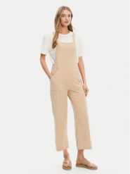 Billabong Ogrodniczki ABJWD00686 Beżowy Regular Fit. Brązowe spodnie materiałowe damskie Billabong, bez wzorów, z bawełny. Za 189.99 zł.