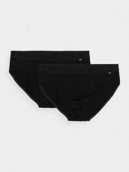 4F Bielizna slipy (2-pack) męskie - czarne S. Czarna slipki męskie 4F, m, bez wzorów, z bawełny. Za 69.99 zł.