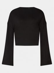 Gina Tricot Bluzka 22672 Czarny Regular Fit. Czarne bluzki damskie Gina Tricot, s, bez wzorów, z wiskozy, bez kołnierzyka, bez ramiączek. Za 99.99 zł.