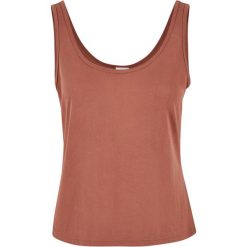 Damski luźny modalowy tank top Urban Classics. Brązowe topy damskie Urban Classics, bez wzorów, bez kołnierzyka, bez ramiączek. Za 104.00 zł.