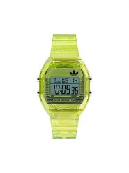 Adidas Zegarek AO Street Digital Two Crystal AOST25538 Zielony. Zielone, cyfrowe zegarki męskie Adidas, bez wzorów. Za 439.99 zł.