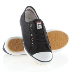 Trampki Fila Elana WCL004-000 czarne. Czarne trampki i tenisówki damskie bez wzorów, z gumy, bez zapięcia. Za 303.63 zł.