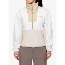 Bluza polarowa damska Columbia Sequoia Grove Half Zip Fleece. Brązowe bluzy damskie Columbia, bez wzorów, z polaru, sportowe, bez ramiączek, bez kaptura. Za 252.99 zł.