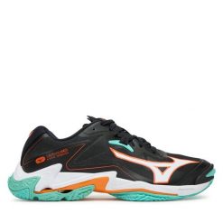 Buty halowe Mizuno. Czarne buty sportowe męskie Mizuno, bez wzorów, bez zapięcia, mizuno wave. Za 439.99 zł.