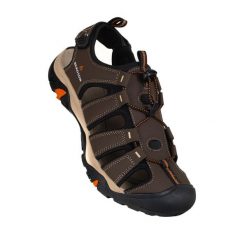 Sandały trekkingowe męskie Bergson OTI BR. Brązowe sandały męskie Bergson, na lato, bez wzorów, z gumy, bez zapięcia. Za 209.00 zł.