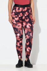 Damskie Legginsy sportowe w panterkę szybkoschnące elastyczny pas. Czerwone legginsy damskie Ulla Popken, bez wzorów, z bawełny. Za 199.99 zł.
