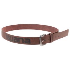 Pasek Oaken. Brązowe paski męskie IGUANA. Za 93.99 zł.