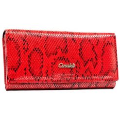 Portfel damski Cavaldi PX-24-DNH-BL czerwony. Czerwone portfele damskie 4U Cavaldi, ze skóry. Za 51.99 zł.