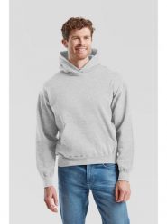 Bluza z kapturem Sudadera Fruit Of The Loom Supercotton Adulto w kolorze szarym. Czarne bluzy damskie fruit of the loom, m, bez wzorów, z bawełny, sportowe, bez ramiączek, z kapturem. Za 200.99 zł.