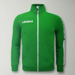 Kurtka California Junior do biegania Zielono-Biała. Białe kurtki męskie Legea, m, bez wzorów, z poliesteru, z kapturem. Za 64.00 zł.