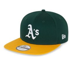 Czapka typu snapback New Era Oakland Athletics. Czarne czapki damskie New Era, bez wzorów, sportowe. Za 207.00 zł.