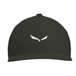 Czapka baseballowa z siatki z logo Salewa Eagle. Czarne czapki damskie Salewa, bez wzorów, z bawełny. Za 179.50 zł.