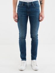 Jeansy męskie skinny z przetarciami niebieskie Jeffray 366. Niebieskie jeansy męskie BIG STAR, z denimu, klasyczne. W wyprzedaży za 299.99 zł.