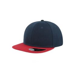 6panelowa Czapka Snap Back Flat Visor. Czerwone czapki damskie ATLANTIS, bez wzorów. Za 49.99 zł.