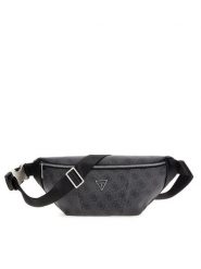 Guess Nerka HMEVZL P3431 Czarny. Czarne saszetki i nerki męskie Guess, z aplikacjami, ze skóry. Za 359.99 zł.