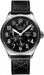 Zegarek męski Fiyta WGA881002.WBB czarny. Czarne zegarki męskie Fiyta, bez wzorów. Za 2,200.00 zł.