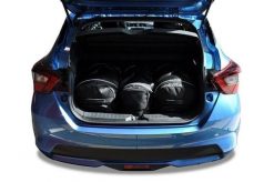 Torby Do Bagażnika Nissan Micra 2017-2023 3Szt Kjust. Czarne torby podróżne damskie KJUST, bez wzorów, z kauczuku. Za 921.00 zł.