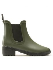EMU Australia Sztyblety Grayson W12402 Zielony. Zielone botki damskie Emu Australia, bez wzorów, z kauczuku, bez obcasa, na płaskiej podeszwie, bez zapięcia. Za 399.99 zł.