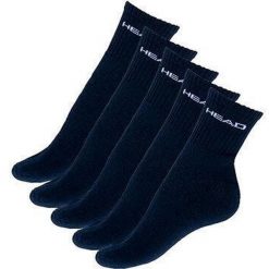 Krótke Skarpetki UNI Navy 5-Pak 39-42 - Komfort i Jakość. Niebieskie skarpetki damskie Head, bez wzorów. Za 149.99 zł.
