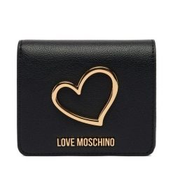 Portfel LOVE MOSCHINO. Czarne portfele damskie Love Moschino. Za 469.99 zł.